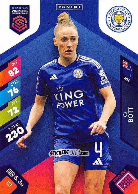 Sticker CJ Bott - Barclays Women’s Super League 2025. Adrenalyn XL
 n. 121 - Panini