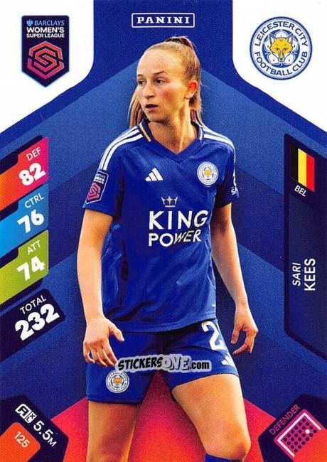 Sticker Sari Kees - Barclays Women’s Super League 2025. Adrenalyn XL
 n. 125 - Panini