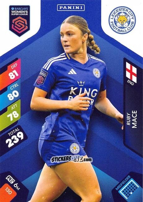 Figurina Ruby Mace - Barclays Women’s Super League 2025. Adrenalyn XL
 n. 130 - Panini