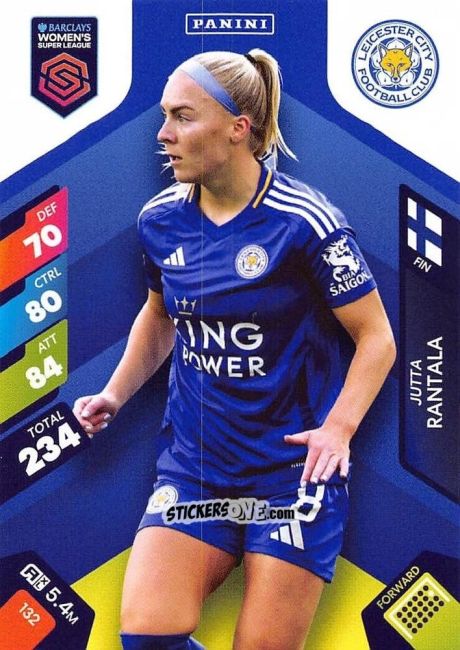 Sticker Jutta Rantala - Barclays Women’s Super League 2025. Adrenalyn XL
 n. 132 - Panini