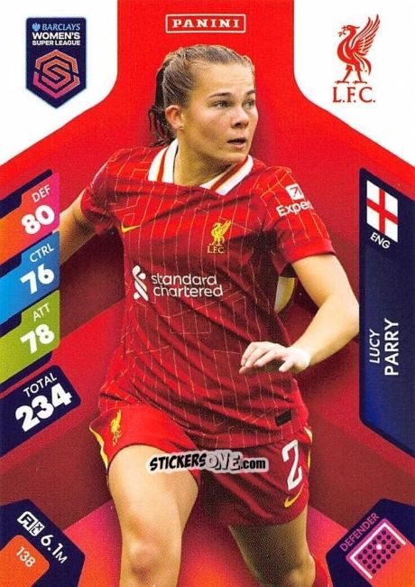 Figurina Lucy Parry - Barclays Women’s Super League 2025. Adrenalyn XL
 n. 138 - Panini