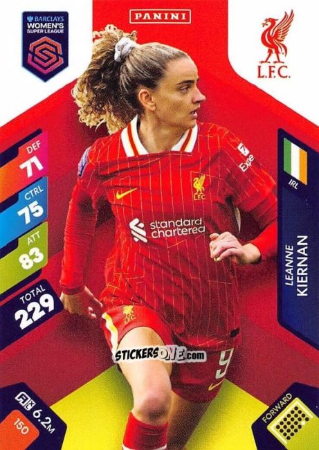 Figurina Leanne Kiernan - Barclays Women’s Super League 2025. Adrenalyn XL
 n. 150 - Panini