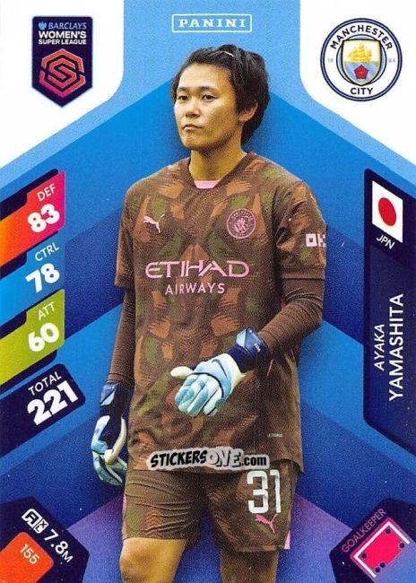 Cromo Ayaka Yamashita - Barclays Women’s Super League 2025. Adrenalyn XL
 n. 155 - Panini