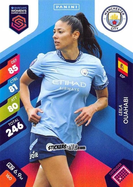 Cromo Leila Ouahabi - Barclays Women’s Super League 2025. Adrenalyn XL
 n. 160 - Panini
