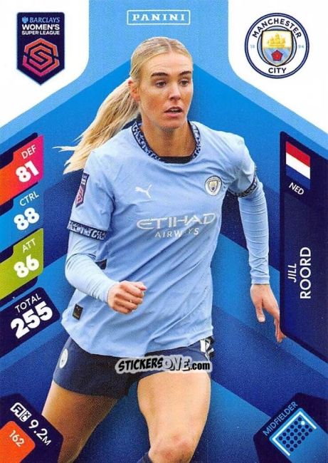 Sticker Jill Roord - Barclays Women’s Super League 2025. Adrenalyn XL
 n. 162 - Panini