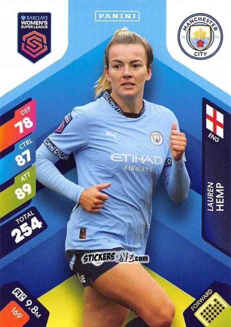 Sticker Lauren Hemp - Barclays Women’s Super League 2025. Adrenalyn XL
 n. 169 - Panini