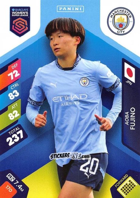 Cromo Aoba Fujino - Barclays Women’s Super League 2025. Adrenalyn XL
 n. 170 - Panini