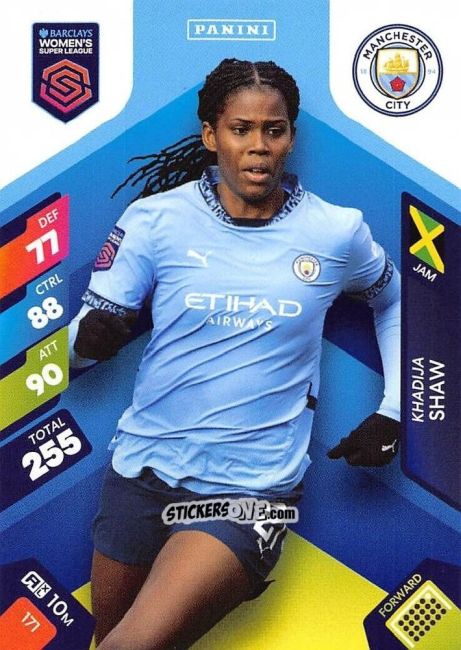 Sticker Khadija Shaw - Barclays Women’s Super League 2025. Adrenalyn XL
 n. 171 - Panini