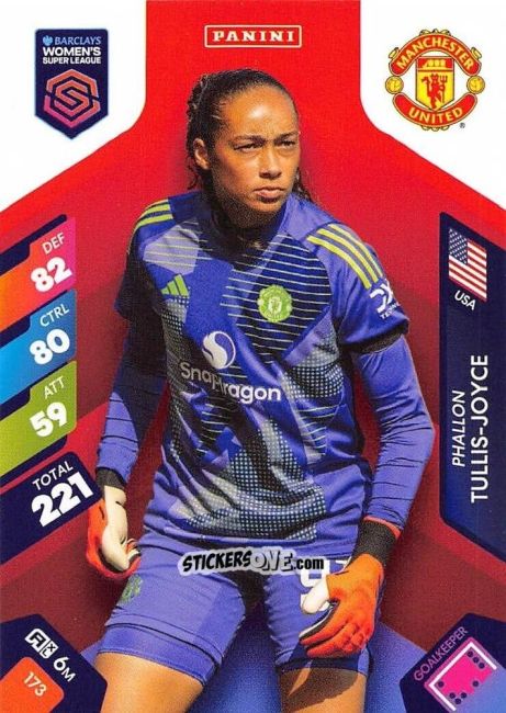 Figurina Phallon Tullis-Joyce - Barclays Women’s Super League 2025. Adrenalyn XL
 n. 173 - Panini