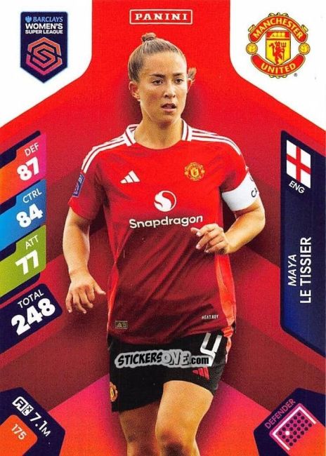 Sticker Maya Le Tissier - Barclays Women’s Super League 2025. Adrenalyn XL
 n. 175 - Panini
