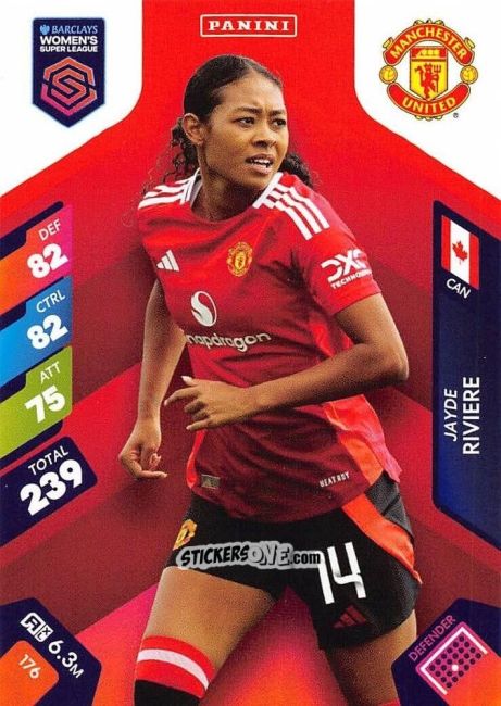 Cromo Jayde Riviere - Barclays Women’s Super League 2025. Adrenalyn XL
 n. 176 - Panini