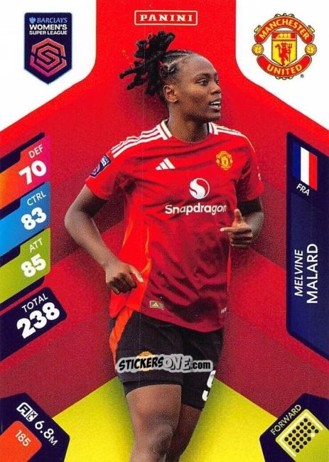 Figurina Melvine Malard - Barclays Women’s Super League 2025. Adrenalyn XL
 n. 185 - Panini