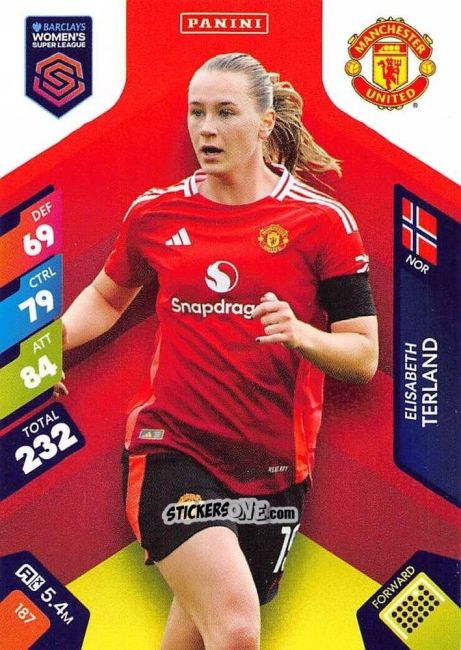 Sticker Elisabeth Terland - Barclays Women’s Super League 2025. Adrenalyn XL
 n. 187 - Panini