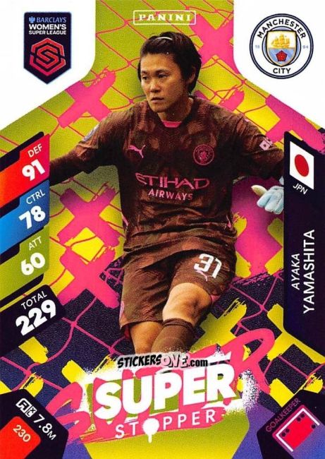 Cromo Ayaka Yamashita - Barclays Women’s Super League 2025. Adrenalyn XL
 n. 230 - Panini