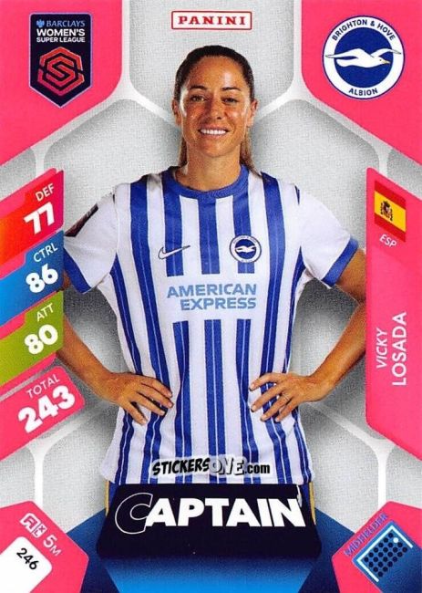 Sticker Vicky Losada - Barclays Women’s Super League 2025. Adrenalyn XL
 n. 246 - Panini