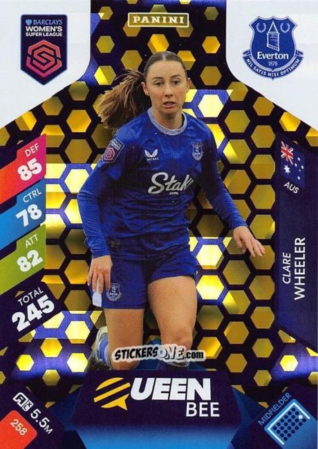 Cromo Clare Wheeler - Barclays Women’s Super League 2025. Adrenalyn XL
 n. 258 - Panini