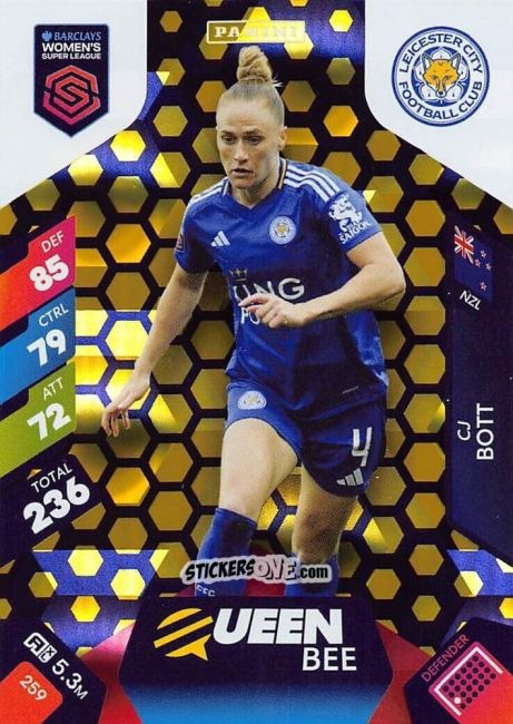 Sticker CJ Bott - Barclays Women’s Super League 2025. Adrenalyn XL
 n. 259 - Panini