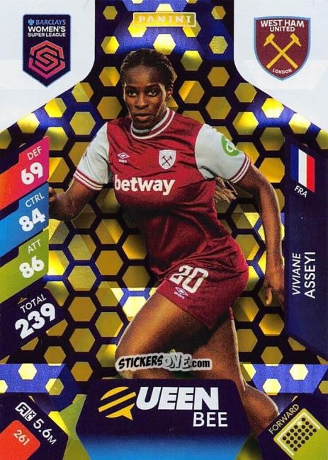 Figurina Viviane Asseyi - Barclays Women’s Super League 2025. Adrenalyn XL
 n. 261 - Panini