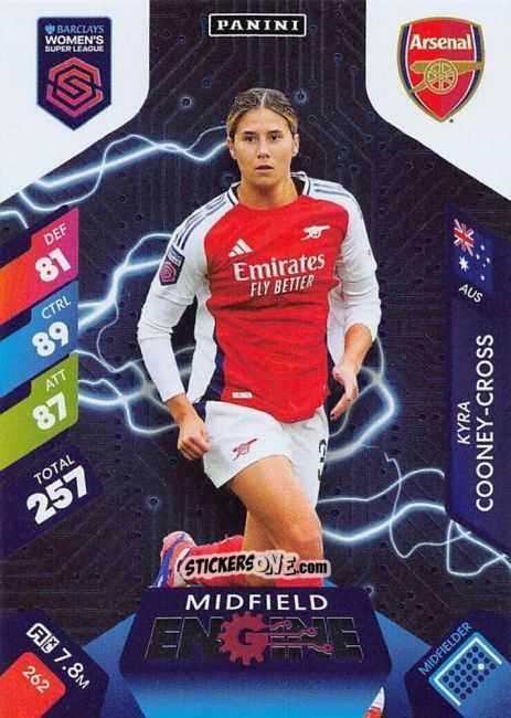 Sticker Kyra Cooney-Cross - Barclays Women’s Super League 2025. Adrenalyn XL
 n. 262 - Panini