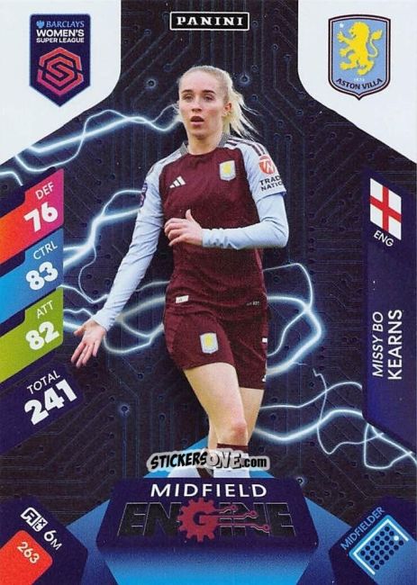 Figurina Missy Bo Kearns - Barclays Women’s Super League 2025. Adrenalyn XL
 n. 263 - Panini