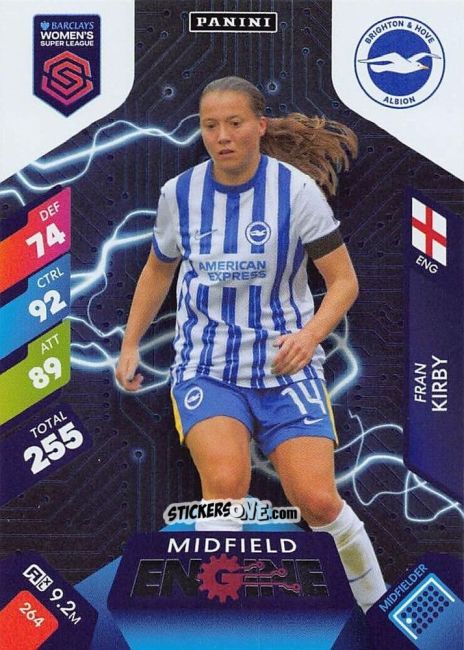 Figurina Fran Kirby - Barclays Women’s Super League 2025. Adrenalyn XL
 n. 264 - Panini
