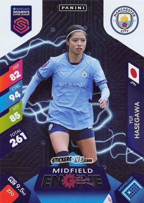 Cromo Yui Hasegawa - Barclays Women’s Super League 2025. Adrenalyn XL
 n. 270 - Panini