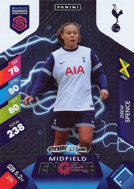 Sticker Drew Spence - Barclays Women’s Super League 2025. Adrenalyn XL
 n. 272 - Panini
