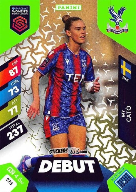 Cromo My Cato - Barclays Women’s Super League 2025. Adrenalyn XL
 n. 278 - Panini