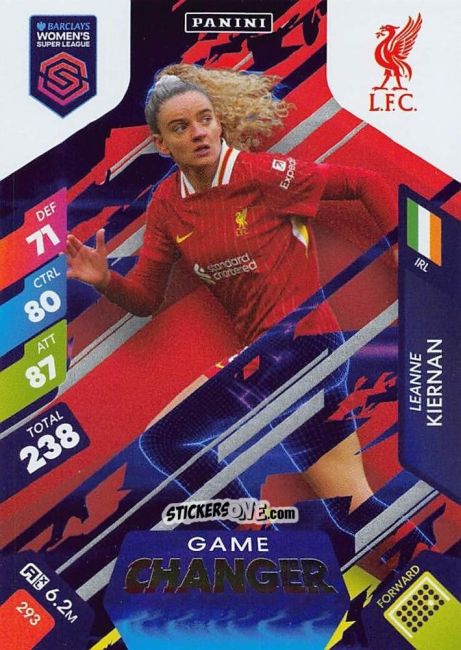 Figurina Leanne Kiernan - Barclays Women’s Super League 2025. Adrenalyn XL
 n. 293 - Panini