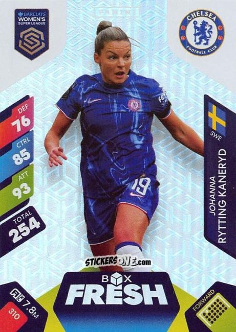 Sticker Johanna Rytting Kaneryd - Barclays Women’s Super League 2025. Adrenalyn XL
 n. 310 - Panini