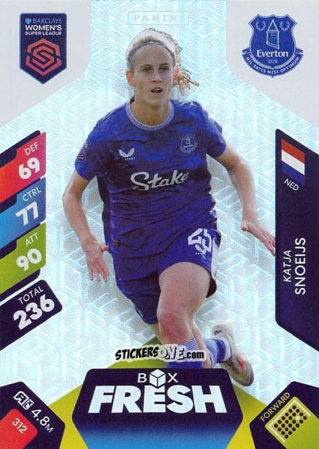 Cromo Katja Snoeijs - Barclays Women’s Super League 2025. Adrenalyn XL
 n. 312 - Panini