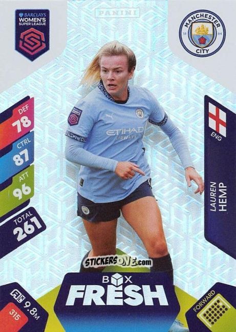 Sticker Lauren Hemp - Barclays Women’s Super League 2025. Adrenalyn XL
 n. 315 - Panini