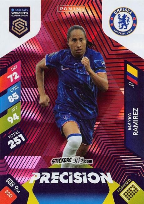 Figurina Mayra Ramírez - Barclays Women’s Super League 2025. Adrenalyn XL
 n. 320 - Panini