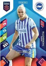 Sticker Maria Thorisdottir - Barclays Women’s Super League 2025. Adrenalyn XL
 n. 48 - Panini
