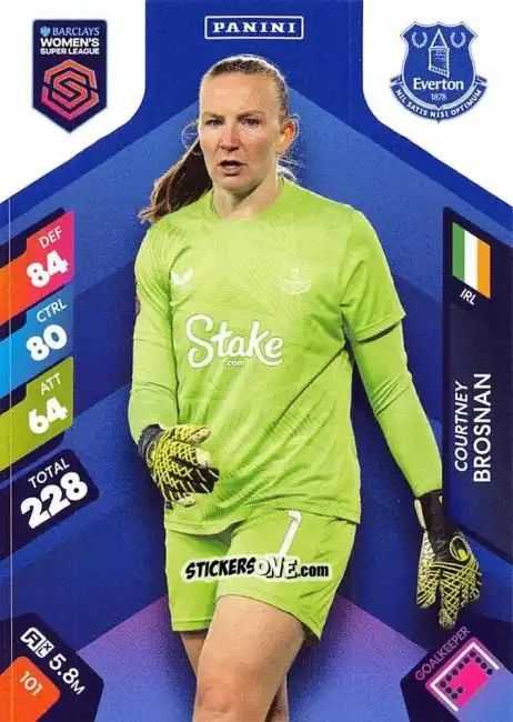 Sticker Courtney Brosnan - Barclays Women’s Super League 2025. Adrenalyn XL
 n. 101 - Panini