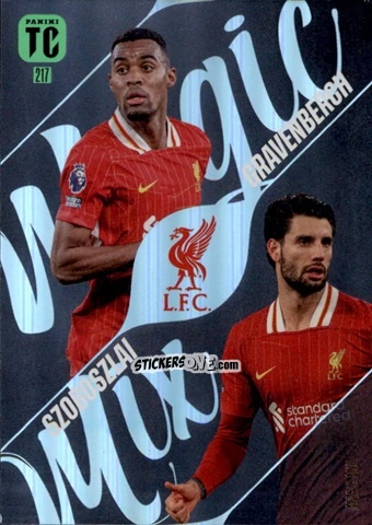 Sticker Ryan Gravenberch / Dominik Szoboszlai - FIFA Top Class 2025
 n. 217 - Panini