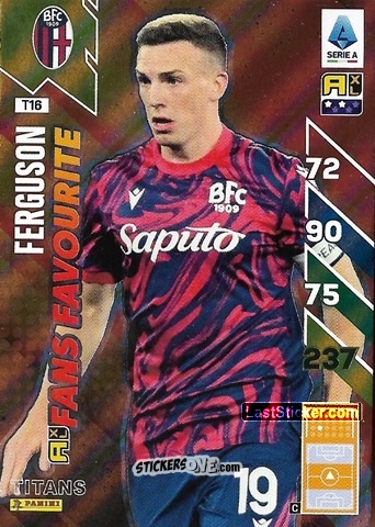 Sticker Lewis Ferguson - Calciatori 2024-2025. Adrenalyn XL TITANS
 n. T16 - Panini