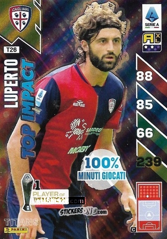 Sticker Sebastiano Luperto - Calciatori 2024-2025. Adrenalyn XL TITANS
 n. T26 - Panini