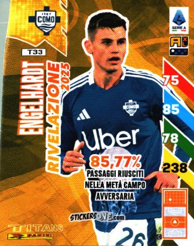 Sticker Yannik Engelhardt - Calciatori 2024-2025. Adrenalyn XL TITANS
 n. T33 - Panini