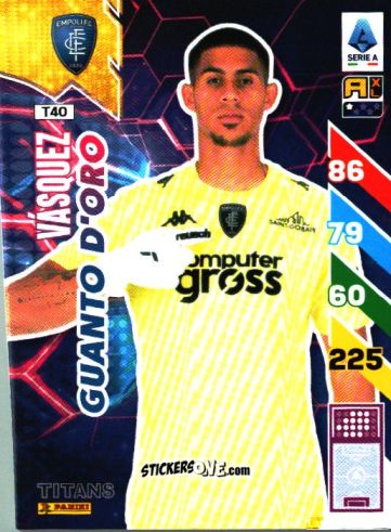 Sticker Devis Vásquez - Calciatori 2024-2025. Adrenalyn XL TITANS
 n. T40 - Panini