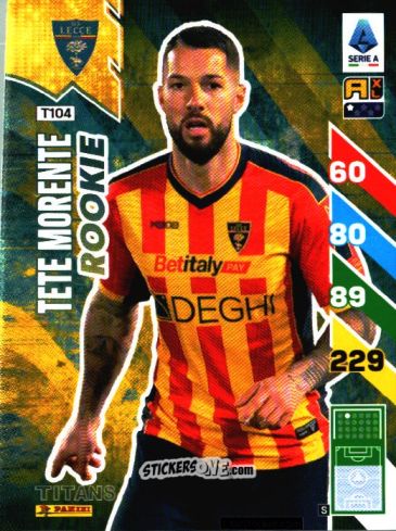 Sticker Tete Morente - Calciatori 2024-2025. Adrenalyn XL TITANS
 n. T104 - Panini