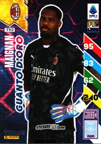 Sticker Mike Maignan - Calciatori 2024-2025. Adrenalyn XL TITANS
 n. T112 - Panini