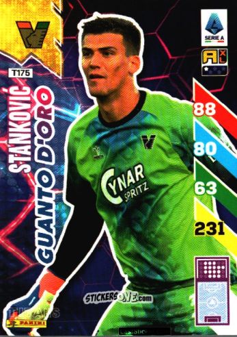 Sticker Filip Stankovic - Calciatori 2024-2025. Adrenalyn XL TITANS
 n. T175 - Panini