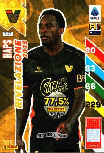 Sticker Ridgeciano Haps - Calciatori 2024-2025. Adrenalyn XL TITANS
 n. T177 - Panini