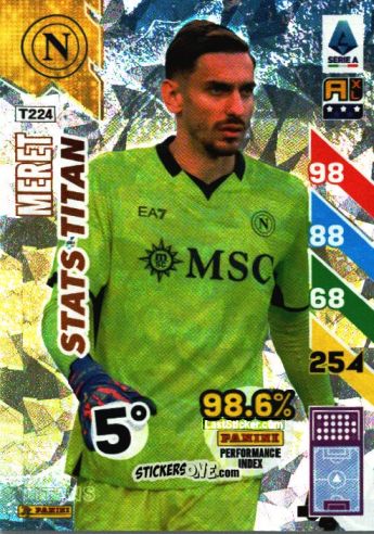 Sticker Alex Meret - Calciatori 2024-2025. Adrenalyn XL TITANS
 n. T224 - Panini