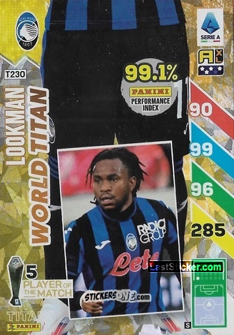Sticker Ademola Lookman - Calciatori 2024-2025. Adrenalyn XL TITANS
 n. T230 - Panini