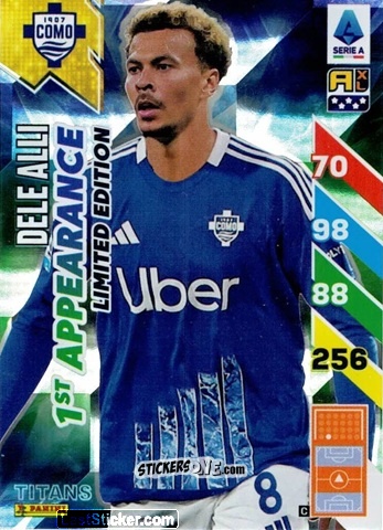 Sticker Dele Alli - Calciatori 2024-2025. Adrenalyn XL TITANS
 n. LEF1 - Panini