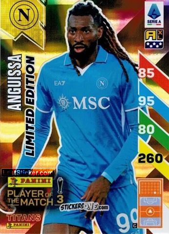Sticker Zambo Anguissa - Calciatori 2024-2025. Adrenalyn XL TITANS
 n. LE3 - Panini