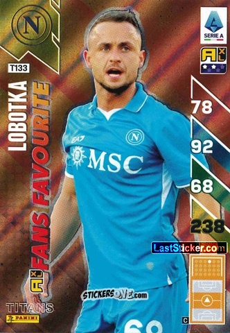 Sticker Lobotka - Calciatori 2024-2025. Adrenalyn XL TITANS
 n. T133 - Panini