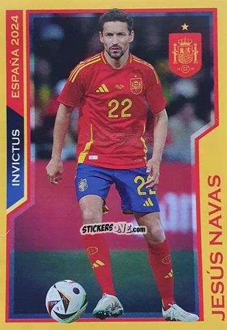 Sticker Jesus Navas - Jugon Invictus España 2024
 n. 5 - Panini